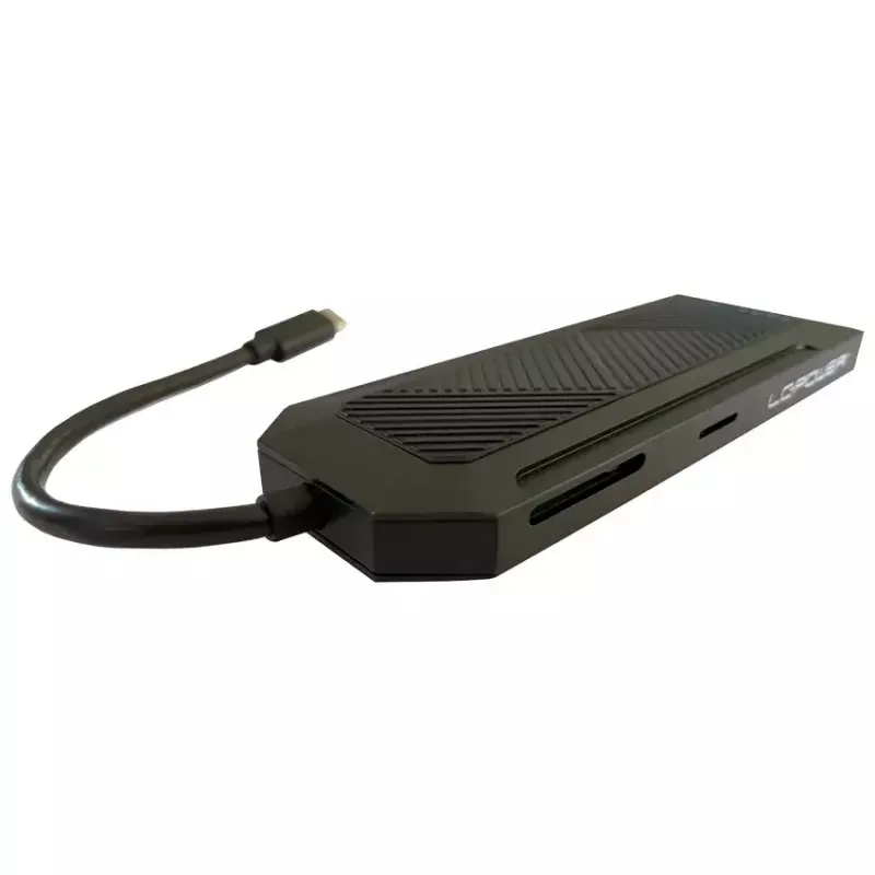 USB Hub LC-Power LC-HUB-C-MULTI-6-RGB Type-C 5000 Mbit/s Schwarz
