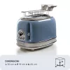Ariete Vintage 155/05 2-Scheiben-Toaster, 810 W, Blau