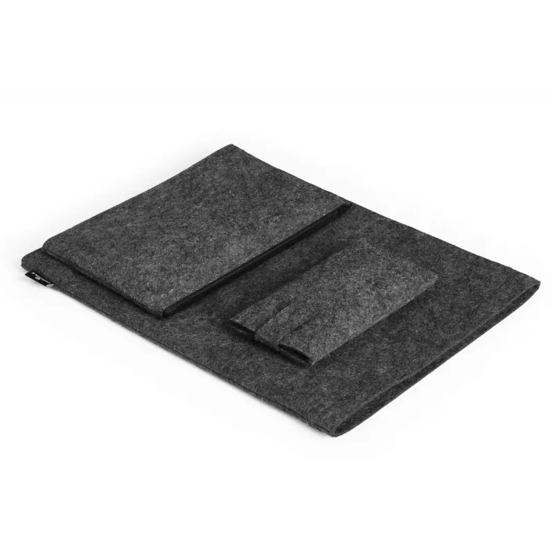 Durable 507158 MultiBag EFFECT Hülle für Laptop / Tablet 16,4″ (41,7 cm), recycelter PET-Filz, mit Zubehör- und Handytasche