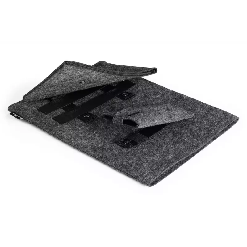 Durable 507158 MultiBag EFFECT Hülle für Laptop / Tablet 16,4″ (41,7 cm), recycelter PET-Filz, mit Zubehör- und Handytasche