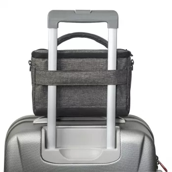 Hama Terra 130 Kameratasche für DSLR-Kamera mit Objektiven, recyceltes PET-Polyester, Grau
