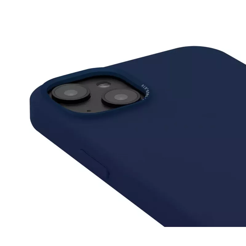 Decoded D23IPO14MBCS9NE AntiMicrobial Silikon-MagSafe-Backcover für iPhone 14 Plus, Navy Peony