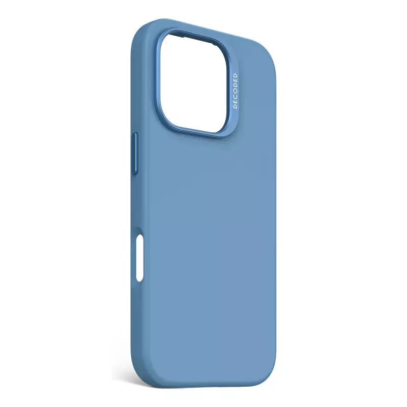 Decoded D25IPO16PBCS9AE AntiMicrobial Silikon-Backcover für iPhone 16 Pro, Hellblau