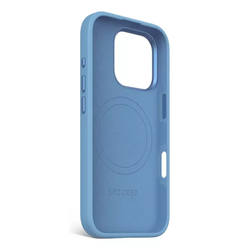 Decoded D25IPO16PBCS9AE AntiMicrobial Silikon-Backcover für iPhone 16 Pro, Hellblau