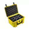 B&W Cases Typ 2000 Gelb Polypropylen 9 Taschen 270x215x165 mm