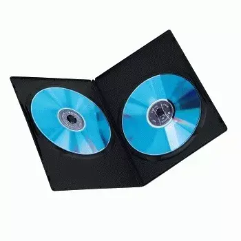 DVD schlank Double-Box Hama 51185 Schwarz 2 Discs
