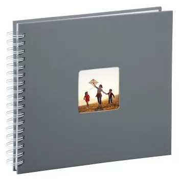 Hama Fine Art Fotoalbum Grau 100 Blätter 10 x 15 cm Spiralbindung