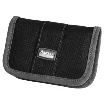 Hama Multi Card Case Mini Speicherkartenetui Nylon Schwarz
