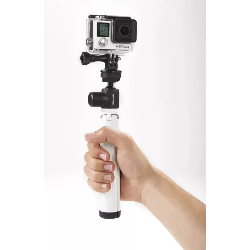 Stativadapterhalterung Cullman Cross CX125, 1/4 Zoll Gewinde, für GoPro, schwarz, 20 g