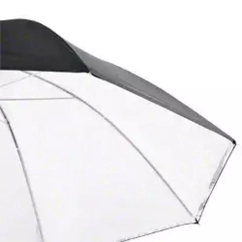 Walimex 1017655 2in1 Reflex- & Transluzent-Schirm, Weiß, 109 cm