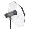 Walimex 1017655 2in1 Reflex- & Transluzent-Schirm, Weiß, 109 cm