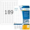 Selbstklebendes Etikett HERMA ablösbare Etiketten A4 25,4x10 mm