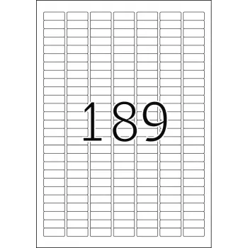Selbstklebendes Druckeretikett HERMA Labels Premium A4 25,4x10 mm 4725 Stück