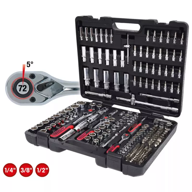 Steckschlüssel-Satz KS Tools 918.0795 195 Köpfe Imperial 10 kg