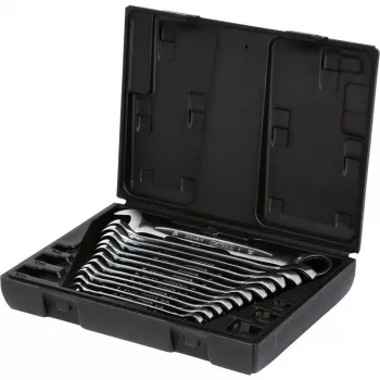 KS Tools GEARplus 503.4265 Doppelringschlüssel-Set mit Ratsche, 12 Stk., im Koffer