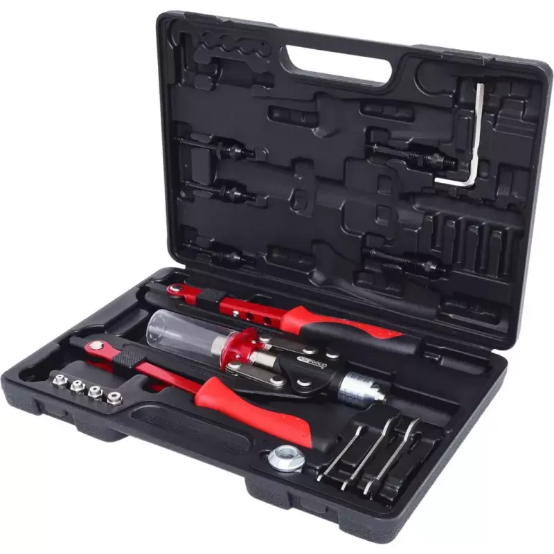 KS Tools 150.9630 Nietwerkzeug-Set, 17-teilig, im Koffer