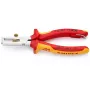 Knipex 11 06 160 T Isolierter Abisolierzange mit Öffnungsfeder, 160 mm