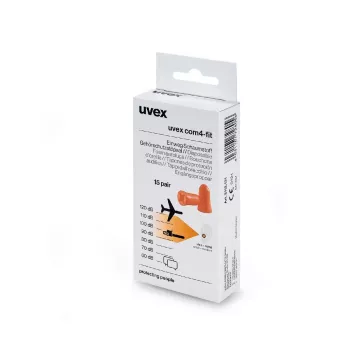 uvex com4-fit Einweg-Ohrstöpsel 33 dB, 15 Paar (2112131)
