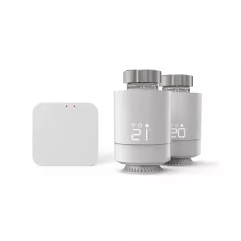 Hama Smartes WLAN-Heizungssteuerungsset, 2 x smarter Heizkörperthermostat + Hub (00176662)