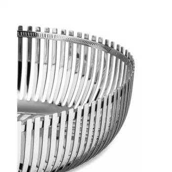 Alessi PCH06/26 ovale Korbschale, polierter Edelstahl, 26 cm