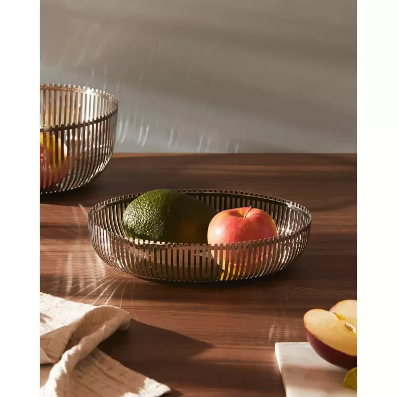 Alessi PCH06/26 ovale Korbschale, polierter Edelstahl, 26 cm