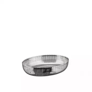 Alessi PCH06/26 ovale Korbschale, polierter Edelstahl, 26 cm