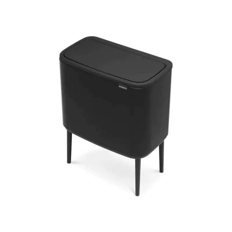 Mülleimer Brabantia 316067 33L Rechteckig Edelstahl Schwarz