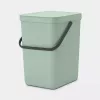 Brabantia Sort & Go 25 L Grüner Abfalleimer 265x340x400 mm