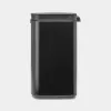 Brabantia Bo 22 24 81 Mülleimer, 4 L, rechteckig, Stahl, mattschwarz