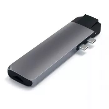 Satechi Type-C Pro Hub, 4K HDMI mit Ethernet, space gray (ST-TCPHEM)