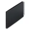 Hama 00009833 Fine Art Fotoalbum mit Spiralbindung 24x17, 50 schwarze Seiten, New Black