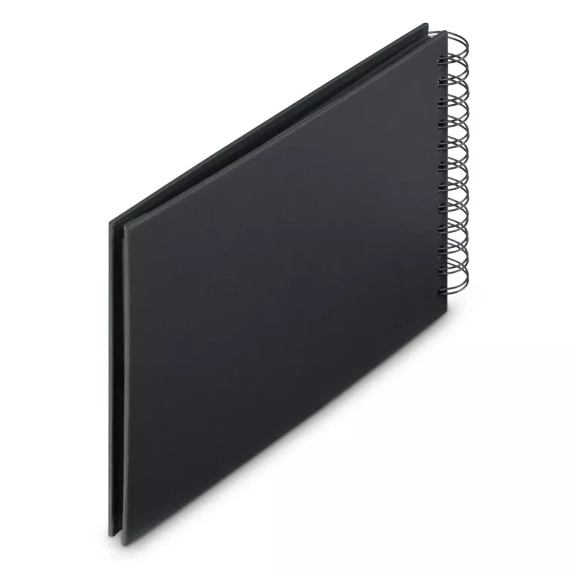 Hama 00009833 Fine Art Fotoalbum mit Spiralbindung 24x17, 50 schwarze Seiten, New Black