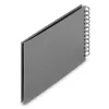 Hama 00009839 Fine Art Fotoalbum mit Spiralbindung 24x17, 50 schwarze Seiten, Steingrau