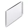 Hama 00009845 Fine Art Fotoalbum mit Spiralbindung 24x17, 50 schwarze Seiten, Weiß