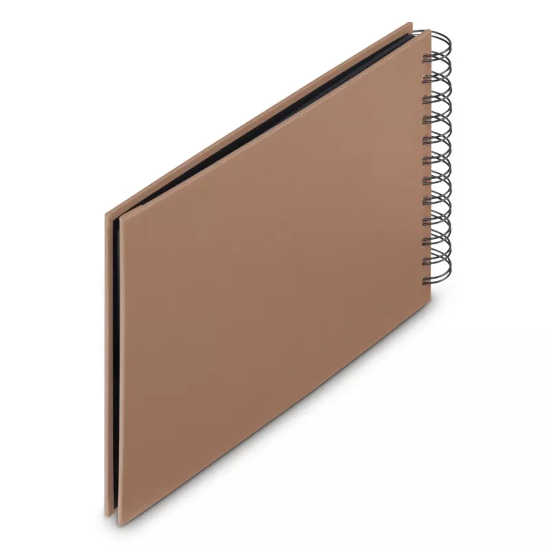 Hama 00009851 Fine Art Fotoalbum mit Spiralbindung 24x17, 50 schwarze Seiten, Mousse