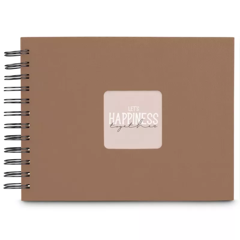 Hama 00009851 Fine Art Fotoalbum mit Spiralbindung 24x17, 50 schwarze Seiten, Mousse