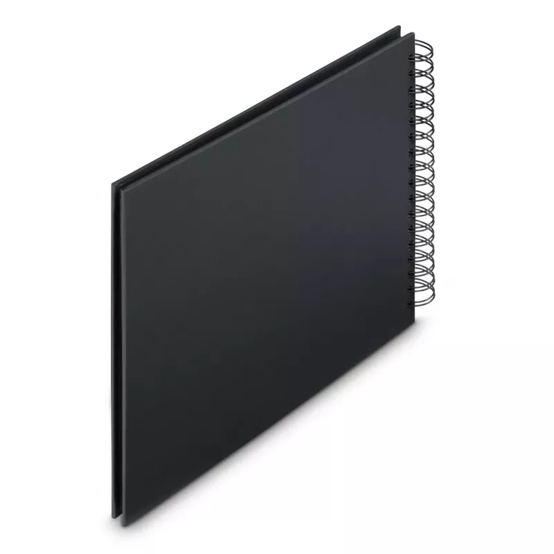 Hama 00009834 Fine Art Fotoalbum mit Spiralbindung 28x24, 50 schwarze Seiten, New Black