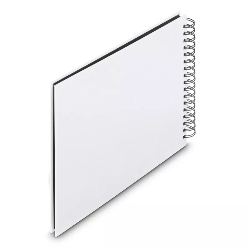 Hama 00009846 Fine Art Spiral-Fotoalbum 28x24, 50 schwarze Seiten, Weiß