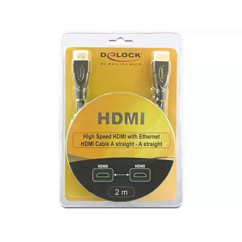 HDMI-Kabel DeLOCK 2m AM/AM Schwarz