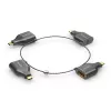 PureLink IQ-AR300 Adapter Ring Klein, 4x USB-C auf VGA/HDMI/miniDP/DP, schwarz