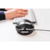 BakkerElkhuizen Oyster Kabelmaus, beidhändig, vertikales Design, Laser, USB Typ-A, 1200 DPI, Schwarz, Silber