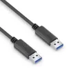 PureLink iSeries IS2401-020 USB-A-auf-USB-A-Kabel, USB 3.1 Gen 1, 2 m, Schwarz