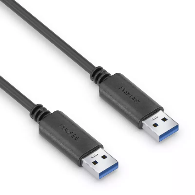 PureLink iSeries IS2401-020 USB-A-auf-USB-A-Kabel, USB 3.1 Gen 1, 2 m, Schwarz