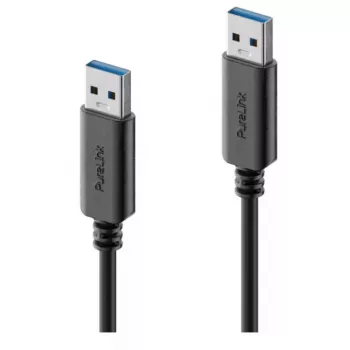 PureLink iSeries IS2401-020 USB-A-auf-USB-A-Kabel, USB 3.1 Gen 1, 2 m, Schwarz