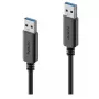 PureLink iSeries IS2401-020 USB-A-auf-USB-A-Kabel, USB 3.1 Gen 1, 2 m, Schwarz