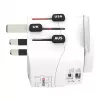 Skross Pro Light USB AC30PD World Reiseadapter, weiß