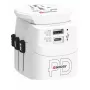 Skross Pro Light USB AC30PD World Reiseadapter, weiß