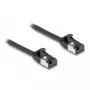 Netzwerkkabel DeLOCK RJ45 Kabel Stecker auf Stecker Cat.8.1 1 m Schwarz