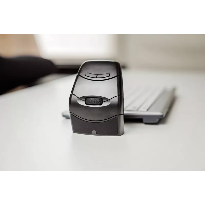 BakkerElkhuizen DXT 3 Maus kabellos, beidhändig, optisch, RF Wireless, 2400 DPI, Schwarz