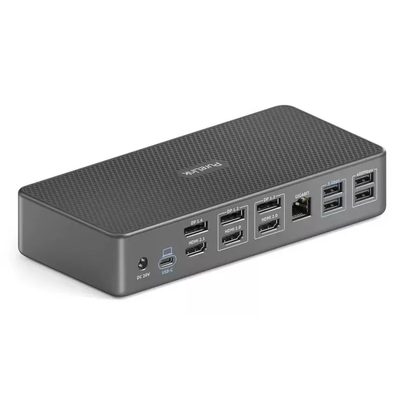 Dockingstation PureLink VL-D230DL USB 3.2 Gen 2 Type-C Grau Kabelgebunden